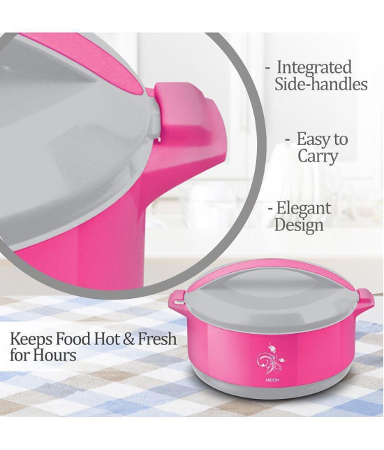 Milton Divine Jr Inner Steel Casserole Gift Set of 3, Pink - Pink