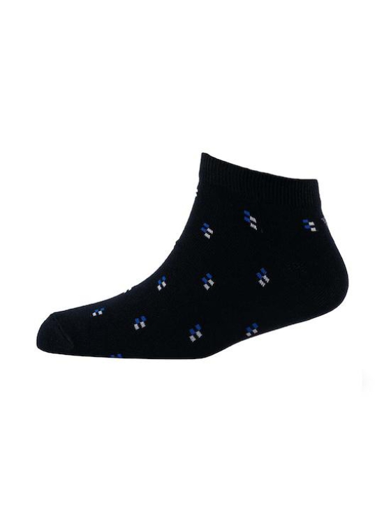 Men Pack Of 2 Patterned Cotton Ankle Length Socks