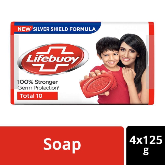 Lifebuoy Total 10 Soap 125 g (Buy 4 Get 1 Free)