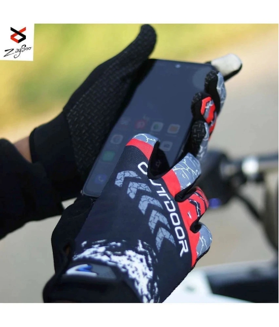 ZAYSOO Full Fingers Polyester Riding Gloves ( Pair of 1 ) - M