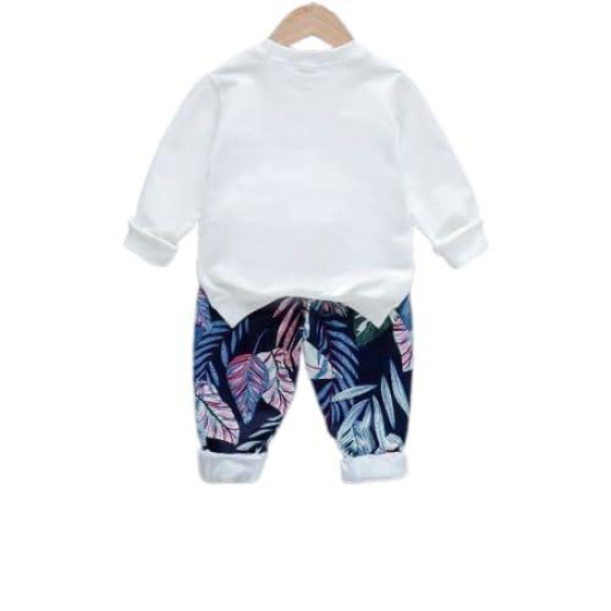 4JSTAR Boys Cotton full Sleeves Printed Sweatshirt and Pant Set in Multi Color