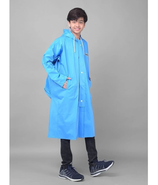 Dollar Rainguard Kids PVC Full Sleeve Solid Raincoat With Adjustable Hood and Pocket - None