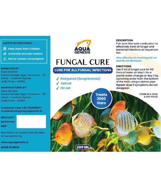 Aqua Genesis Fungal Cure | Cure For All Fungal Infections | 200ml