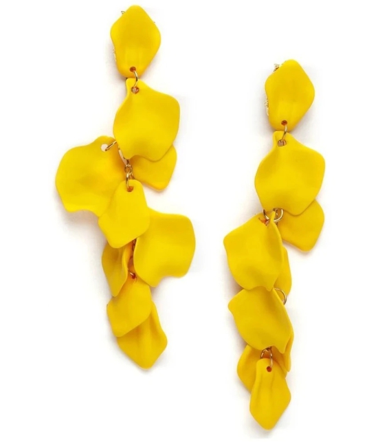 YOUBELLA Yellow Danglers Earrings ( Pack of 1 ) - Yellow