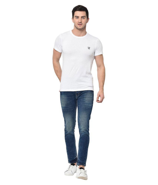 Vimal Jonney Cotton Blend white Solids T-Shirt - None