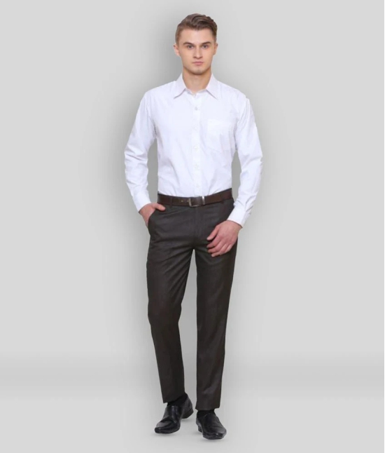 Inspire Clothing Inspiration - Brown Polycotton Slim - Fit Mens Formal Pants ( Pack of 1 ) - None