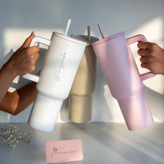 Personalized Thirst Trap Tumbler - COD Not Applicable-Pink