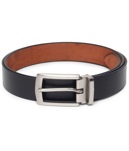 samtroh - Black Leather Men's Casual Belt ( Pack of 1 ) - None