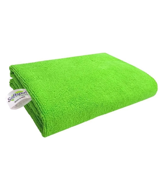 SOFTSPUN Microfiber Hair and Face Care Towel 40X40 cm 340 GSM (Set of 1, green)