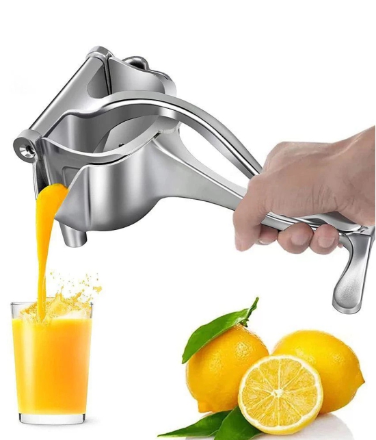 HOMETALES Aluminium Kitchen Tool Hand Press Juicer with Handle For Pulpy Fruits, (1U) - Silver