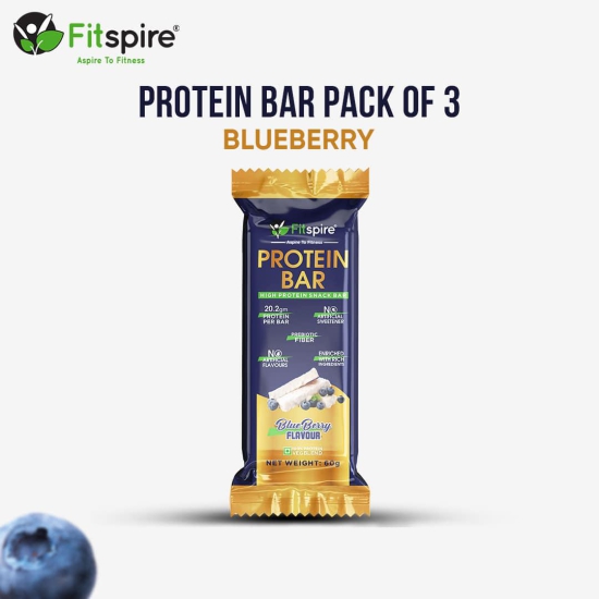 WHEY BLEND PROTEIN BARS With Portable Blender-Blueberry / Pack of 6