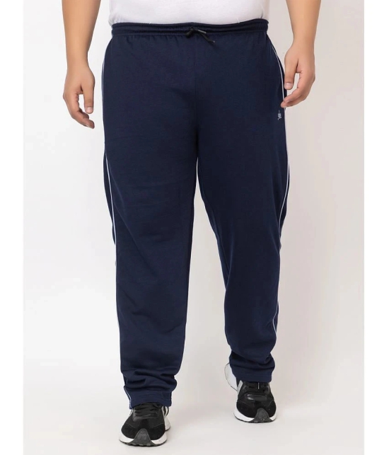 YHA - Navy Blue Fleece Mens Trackpants ( Pack of 1 ) - None