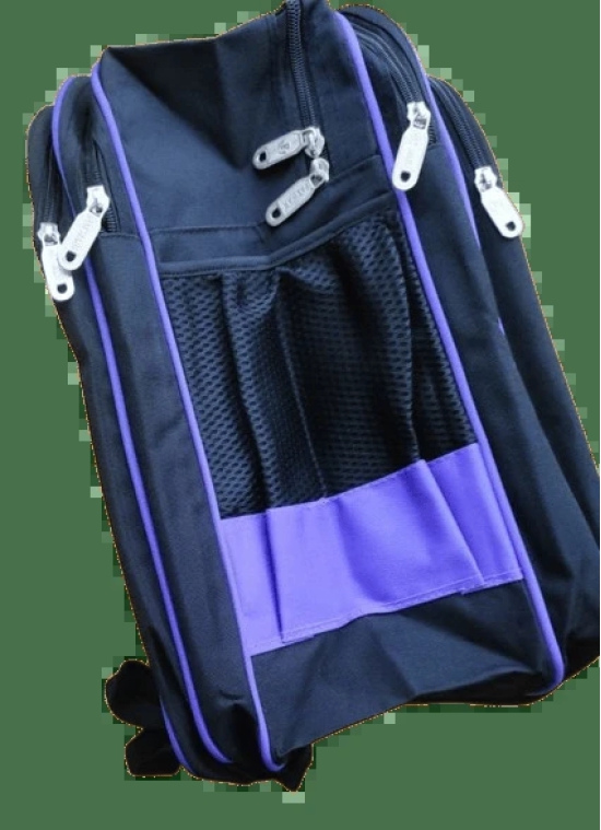 PRUDHVI SCHOOL BAGS- Classic Black and Purple School Bag