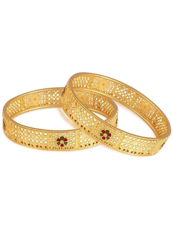 Vighnaharta Gold Bangle Set ( Pack of 1 ) - None