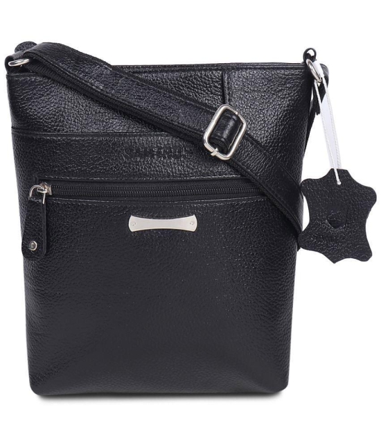 samtroh 10 Ltrs Black Sling Bag for Unisex