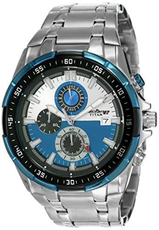 Titan Chronograph Multi-Colour Dial Men's Watch-NL90044KM03