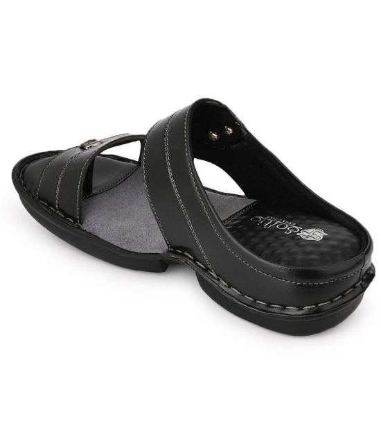 softio - Black Mens Daily Slipper - None