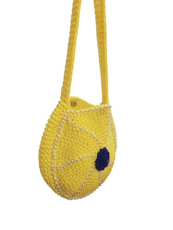 Handmade Macrame  Round Shoulder bag for Girls