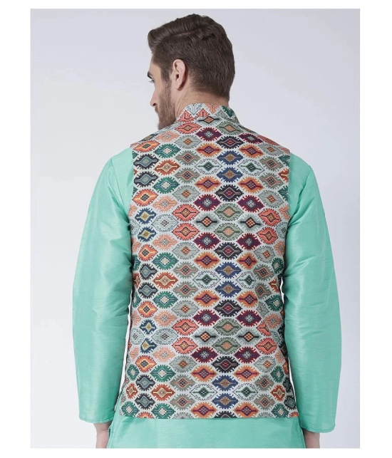 Hangup Multi Polyester Blend Nehru Jacket - None