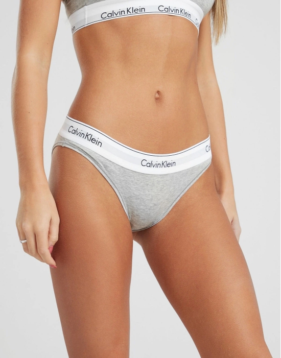 C K Classic Underwear - Women Pack Of 2 Briefs-S / GREY