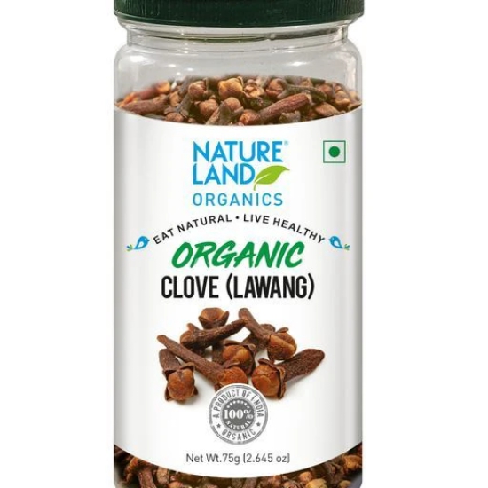 Natureland Organics Essential Spices Combo - Green Cardamom 75 gm, Cumin 250 gm, Clove 75 gm & Black Pepper 100 gm