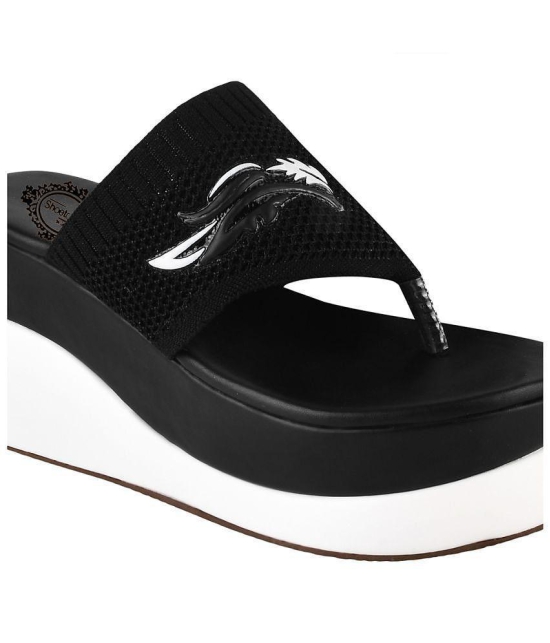 Shoetopia Black Women''s Slip On Heels - None