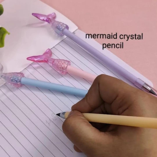 Cute Mermaid Tail Topper Pencil for Kids