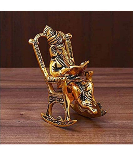 DvR ClicK - Brass Lord Ganesha 15 cm Idol