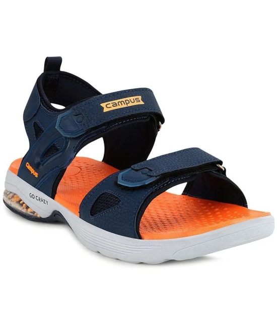 Campus - Navy Mens Floater Sandals - None