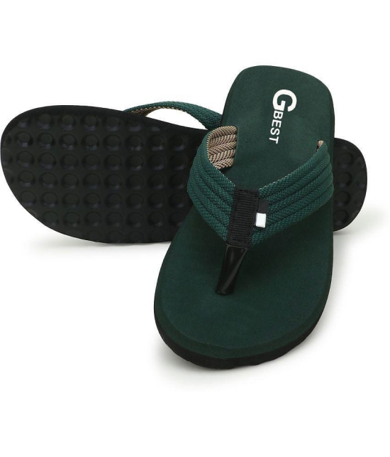 GBest - Green Men's Thong Flip Flop - None