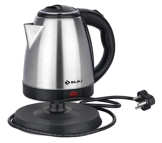 BAJAJ KTX  DLX 1350-Watt Stainless Steel Electric Kettle (1.5-Litre)