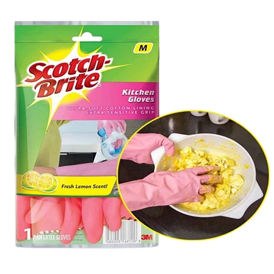 3M Sb Kitchen Ld Gloves Medium Lc, 1 Pc