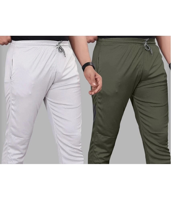 Gazal Fashions - Multicolor Polyester Mens Trackpants ( Pack of 2 ) - None