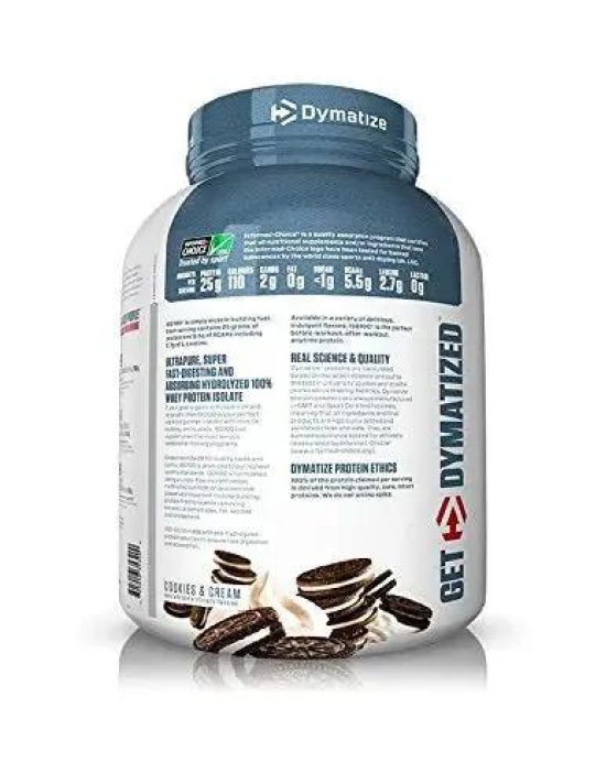 DYMATIZE ISO 100 HYDROLYZED 5 LB COOKIES & CREAM