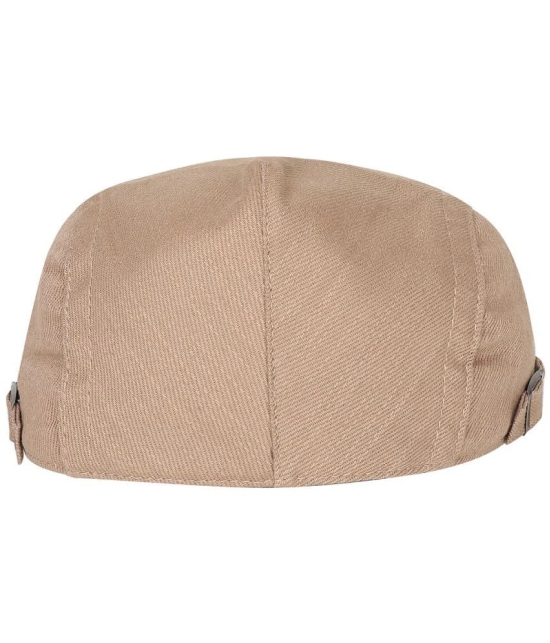 Zacharias Beige Cotton Mens Cap ( Pack of 1 ) - Beige