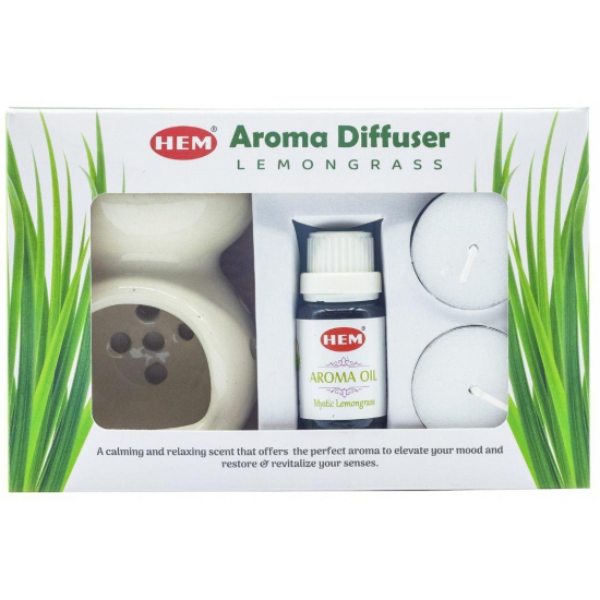 HEM Mystic Lemongrass Aroma Diffuser Gift Set