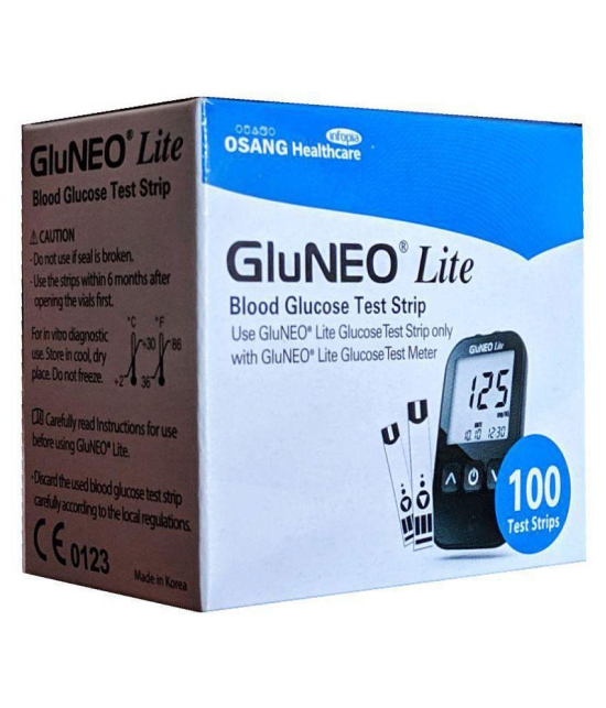 Infopia GluNeo Lite 100 Sugar Test Strips (2 X 50 Strips) Expiry March 2024