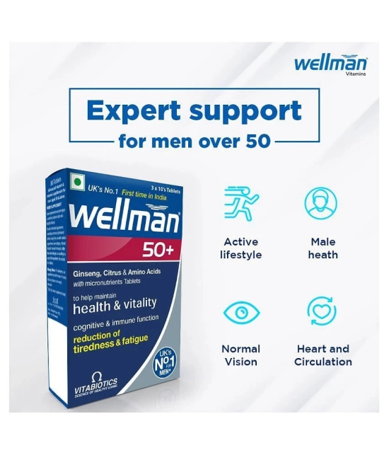 Wellman Multivitamins 30 mg Vitamins Tablets