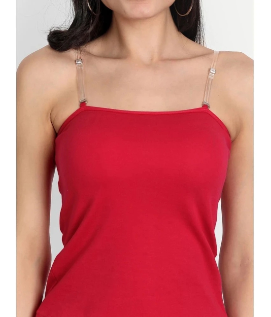 AIMLY Cotton Slip - Red Single - None