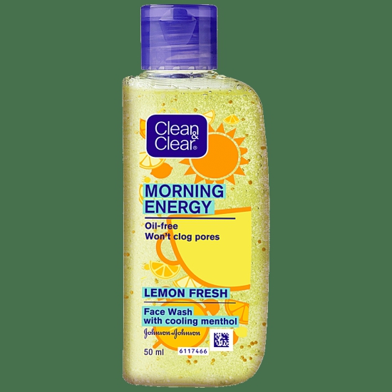 Clean & Clear Morning Energy Lemon Fresh Face Wash, 50 Ml