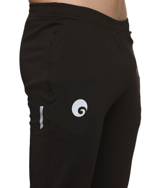 Omtex - Black Polyester Mens Sports Trackpants ( Pack of 1 ) - None