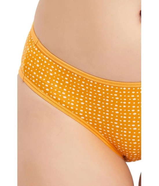 Clovia Yellow Lace Printed Womens Bikini ( Pack of 1 ) - None