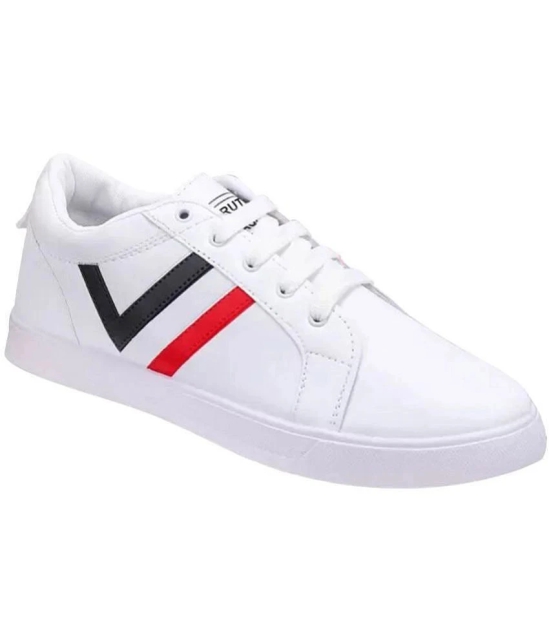 BRUTON Mens Shoes White Mens Sneakers - None