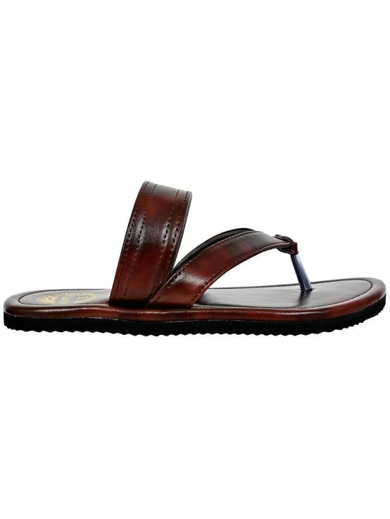 Squash Brown Mens Thong Flip Flop - None