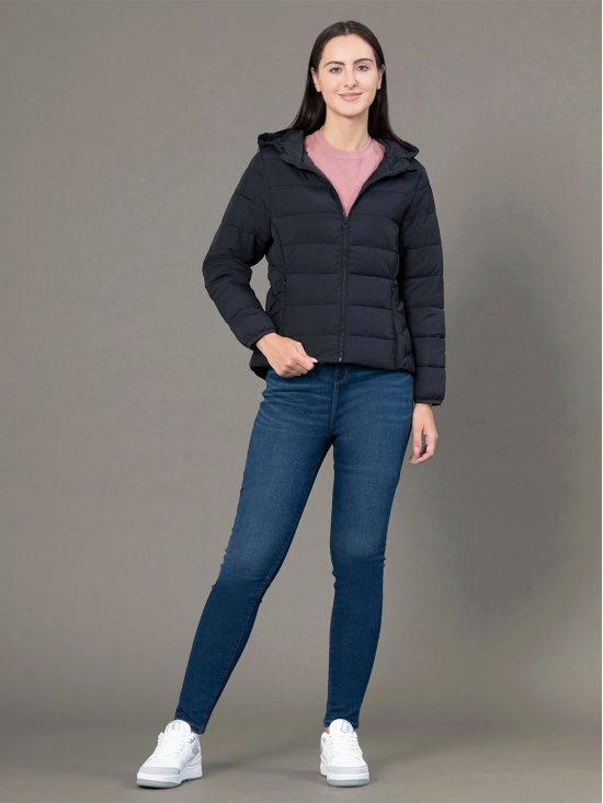 RedTape Hooded Jacket for Women | Padded & Water Resistant Finish | Enhanced Comfort