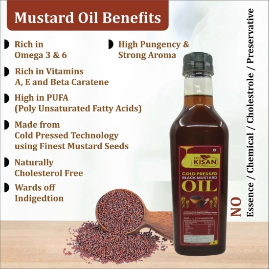 Cold Pressed Black Mustard Oil - 1L