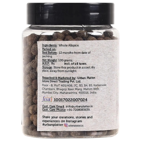 Urban Platter Whole Allspice, 100g [Jamaica Pepper | Kabab-chini | Magic Spice]