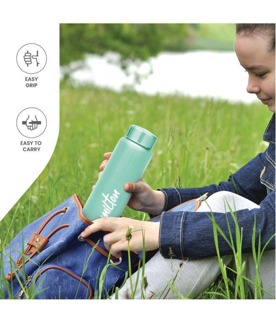 Milton Aqua 750 Stainless Steel Water Bottle (750 ml) Light Green - Green