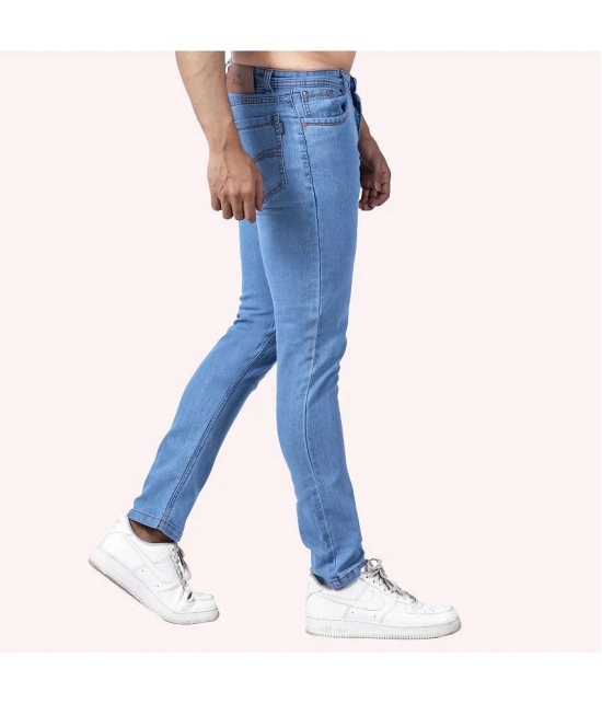 Aflash - Light Blue Denim Slim Fit Mens Jeans ( Pack of 1 ) - None