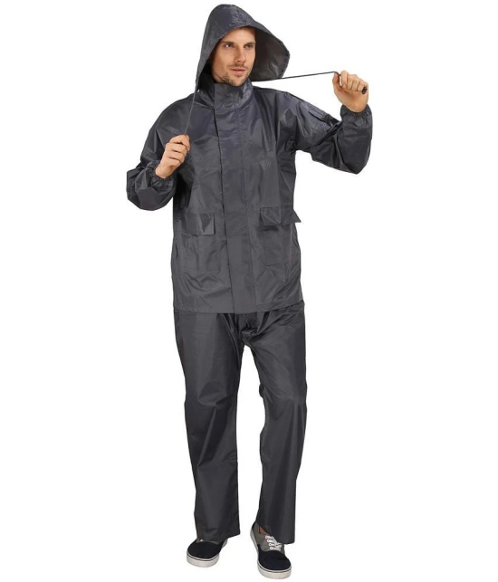 Goodluck Raincoat Set - Grey - None